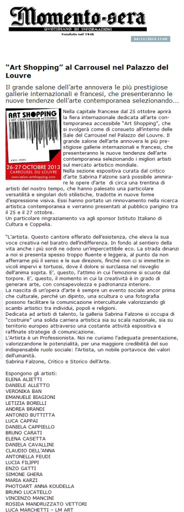 articolo momento sera