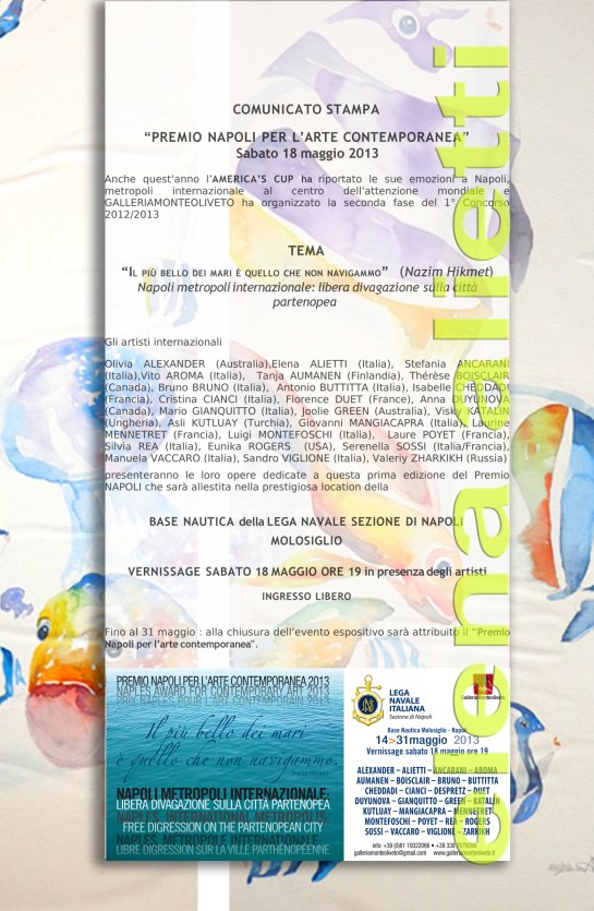 comunicato stampa  PREMIO NAPOLI